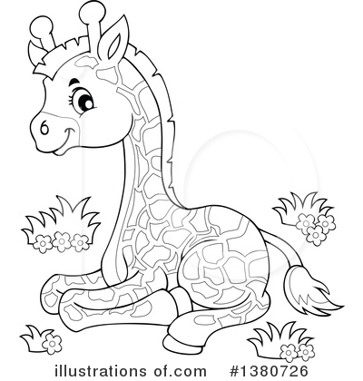 Royalty-Free (RF) Giraffe Clipart Illustration by visekart - Stock Sample #1380726