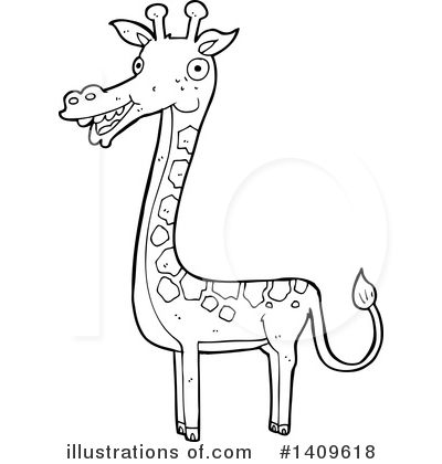 Giraffe Clipart #1409618 by lineartestpilot