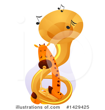 Giraffe Clipart #1429425 by BNP Design Studio