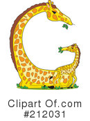 Giraffe Clipart #212031 by Maria Bell