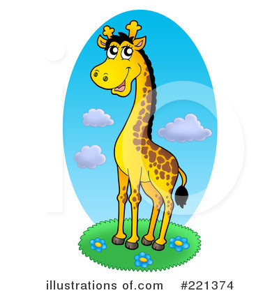 Royalty-Free (RF) Giraffe Clipart Illustration by visekart - Stock Sample #221374