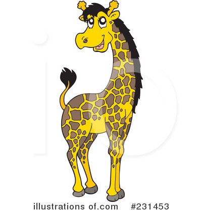 Royalty-Free (RF) Giraffe Clipart Illustration by visekart - Stock Sample #231453