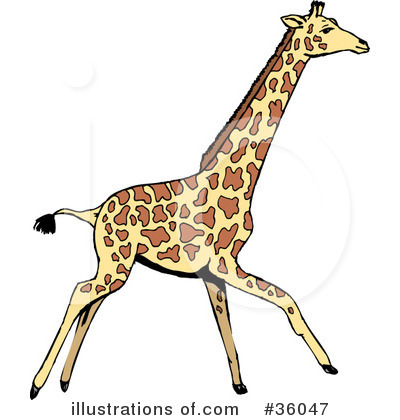 Royalty-Free (RF) Giraffe Clipart Illustration by Dennis Holmes Designs - Stock Sample #36047