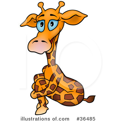 Royalty-Free (RF) Giraffe Clipart Illustration by dero - Stock Sample #36485