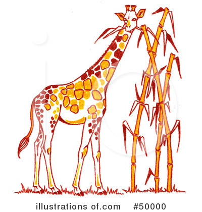 Royalty-Free (RF) Giraffe Clipart Illustration by LoopyLand - Stock Sample #50000