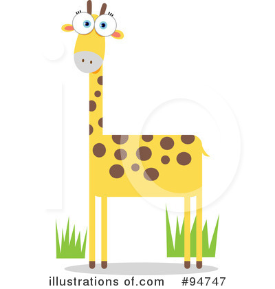 Royalty-Free (RF) Giraffe Clipart Illustration by Qiun - Stock Sample #94747