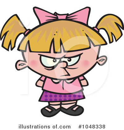 Royalty-Free (RF) Girl Clipart Illustration by toonaday - Stock Sample #1048338