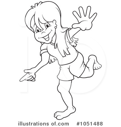 Royalty-Free (RF) Girl Clipart Illustration by dero - Stock Sample #1051488