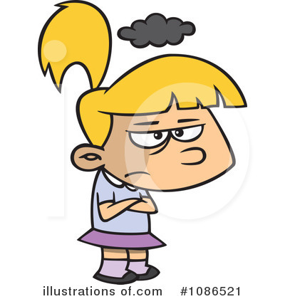 Royalty-Free (RF) Girl Clipart Illustration by toonaday - Stock Sample #1086521
