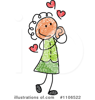 Royalty-Free (RF) Girl Clipart Illustration by C Charley-Franzwa - Stock Sample #1106522