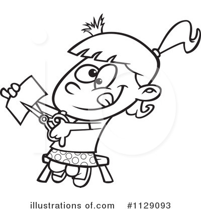 Royalty-Free (RF) Girl Clipart Illustration by toonaday - Stock Sample #1129093