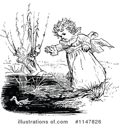 Royalty-Free (RF) Girl Clipart Illustration by Prawny Vintage - Stock Sample #1147826