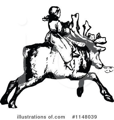 Royalty-Free (RF) Girl Clipart Illustration by Prawny Vintage - Stock Sample #1148039
