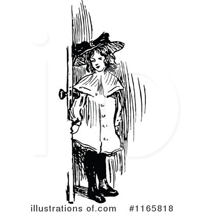 Royalty-Free (RF) Girl Clipart Illustration by Prawny Vintage - Stock Sample #1165818