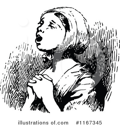 Royalty-Free (RF) Girl Clipart Illustration by Prawny Vintage - Stock Sample #1167345