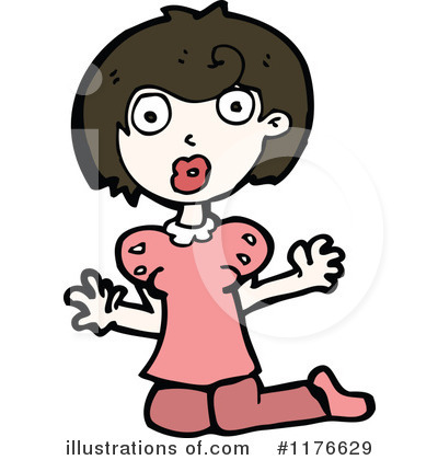 Royalty-Free (RF) Girl Clipart Illustration by lineartestpilot - Stock Sample #1176629