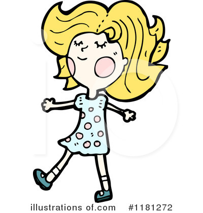 Royalty-Free (RF) Girl Clipart Illustration by lineartestpilot - Stock Sample #1181272