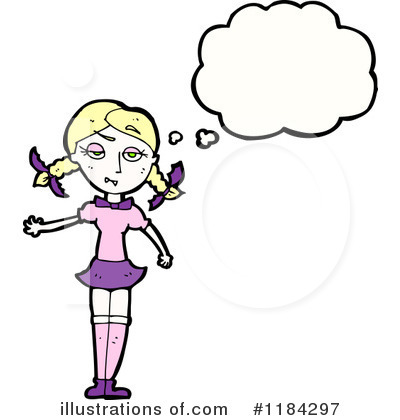 Royalty-Free (RF) Girl Clipart Illustration by lineartestpilot - Stock Sample #1184297