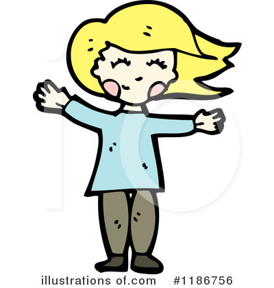 Royalty-Free (RF) Girl Clipart Illustration by lineartestpilot - Stock Sample #1186756