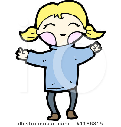 Royalty-Free (RF) Girl Clipart Illustration by lineartestpilot - Stock Sample #1186815