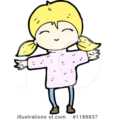 Royalty-Free (RF) Girl Clipart Illustration by lineartestpilot - Stock Sample #1186837