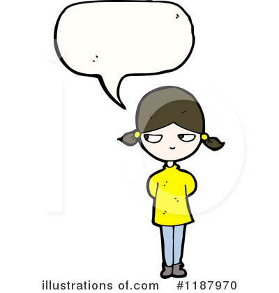 Royalty-Free (RF) Girl Clipart Illustration by lineartestpilot - Stock Sample #1187970
