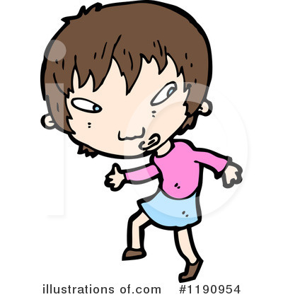 Royalty-Free (RF) Girl Clipart Illustration by lineartestpilot - Stock Sample #1190954