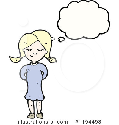 Royalty-Free (RF) Girl Clipart Illustration by lineartestpilot - Stock Sample #1194493