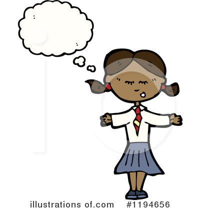 Royalty-Free (RF) Girl Clipart Illustration by lineartestpilot - Stock Sample #1194656