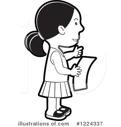 Royalty-Free (RF) Girl Clipart Illustration by Lal Perera - Stock Sample #1224337
