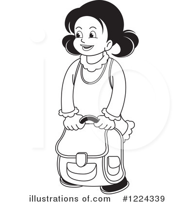 Royalty-Free (RF) Girl Clipart Illustration by Lal Perera - Stock Sample #1224339