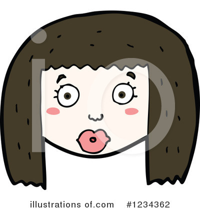 Royalty-Free (RF) Girl Clipart Illustration by lineartestpilot - Stock Sample #1234362
