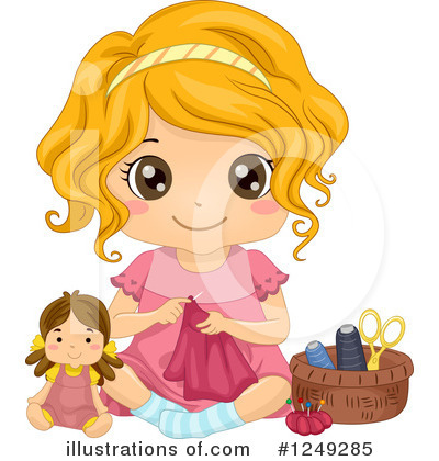 Royalty-Free (RF) Girl Clipart Illustration by BNP Design Studio - Stock Sample #1249285