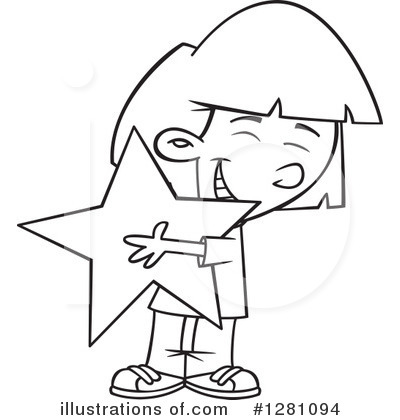 Royalty-Free (RF) Girl Clipart Illustration by toonaday - Stock Sample #1281094