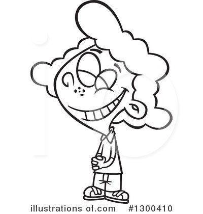 Royalty-Free (RF) Girl Clipart Illustration by toonaday - Stock Sample #1300410