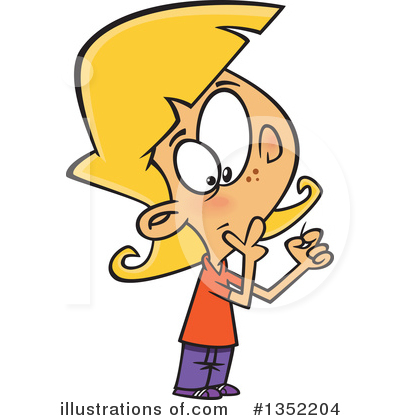 Royalty-Free (RF) Girl Clipart Illustration by toonaday - Stock Sample #1352204