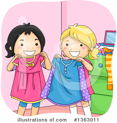 Royalty-Free (RF) Girl Clipart Illustration by BNP Design Studio - Stock Sample #1363011