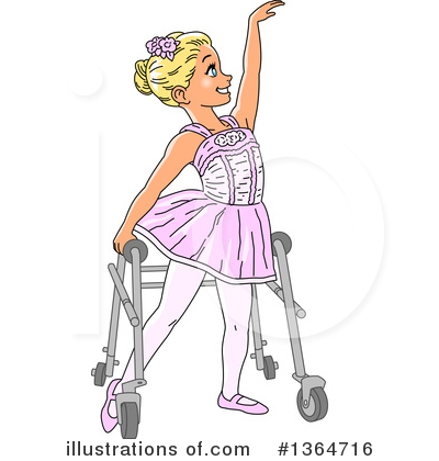 Royalty-Free (RF) Girl Clipart Illustration by Clip Art Mascots - Stock Sample #1364716