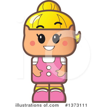 Royalty-Free (RF) Girl Clipart Illustration by Clip Art Mascots - Stock Sample #1373111