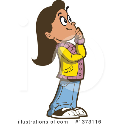 Royalty-Free (RF) Girl Clipart Illustration by Clip Art Mascots - Stock Sample #1373116