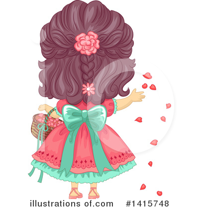 Flower Girl Clipart #1415748 by BNP Design Studio