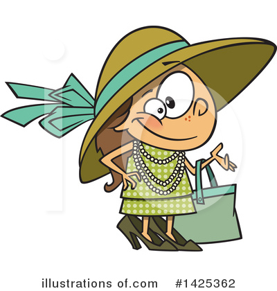 Royalty-Free (RF) Girl Clipart Illustration by toonaday - Stock Sample #1425362
