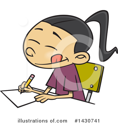 Writing Clipart #1430741 by toonaday