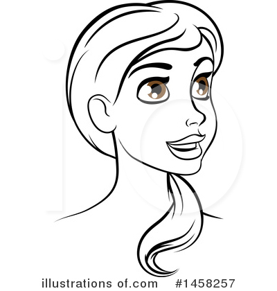 Royalty-Free (RF) Girl Clipart Illustration by AtStockIllustration - Stock Sample #1458257