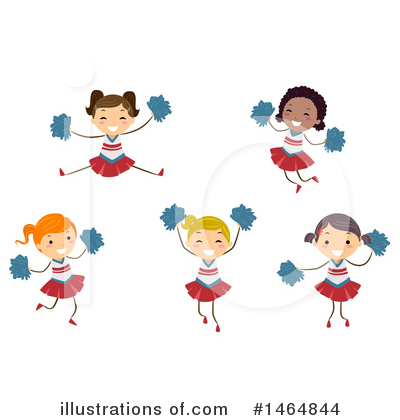 Cheerleaders Clipart #1464844 by BNP Design Studio