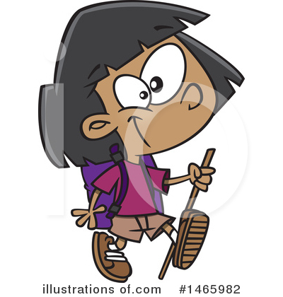 Hiker Clipart #1465982 by toonaday
