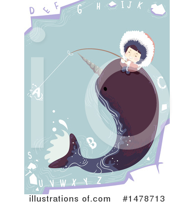 Narwhal Clipart #1478713 by BNP Design Studio