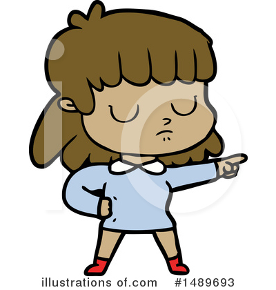Royalty-Free (RF) Girl Clipart Illustration by lineartestpilot - Stock Sample #1489693