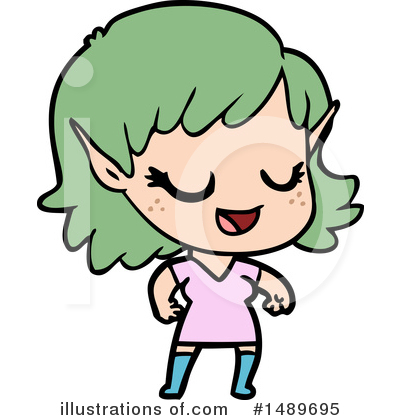 Royalty-Free (RF) Girl Clipart Illustration by lineartestpilot - Stock Sample #1489695
