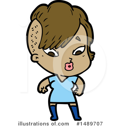 Royalty-Free (RF) Girl Clipart Illustration by lineartestpilot - Stock Sample #1489707